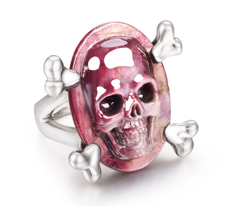 Ruby Skull Ring 2#
