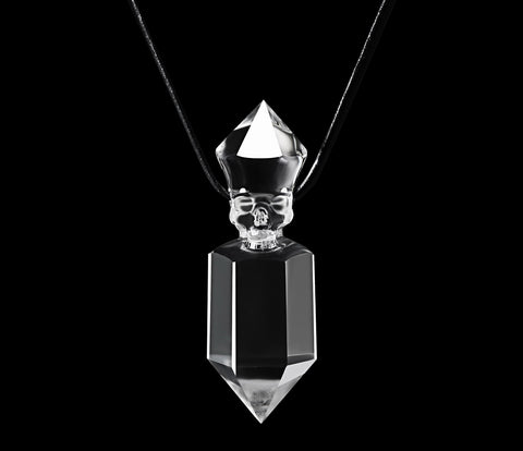 Jun 8, 2014 ACSAD (A Crystal Skull a Day) - Quartz Rock Crystal Double Terminated Carved Crystal Skull Pendant with Sterling Silver