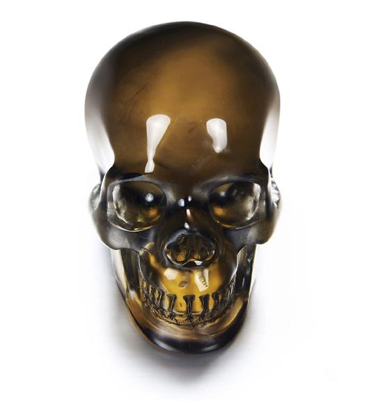 Superior Quality 1.5" Smokey/Smoky Quartz Rock Crystal Carved Crystal Skull, Realistic