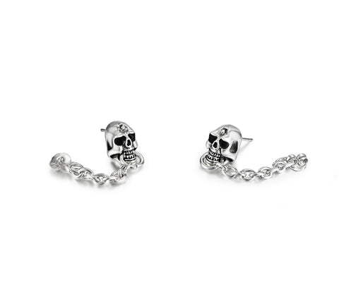 Sterling Silver Skull Earrings1