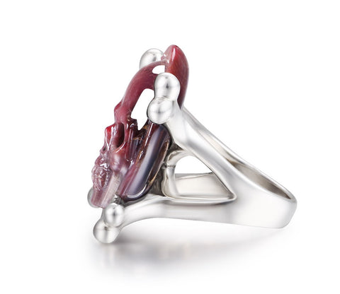 Ruby Skull Ring 2#