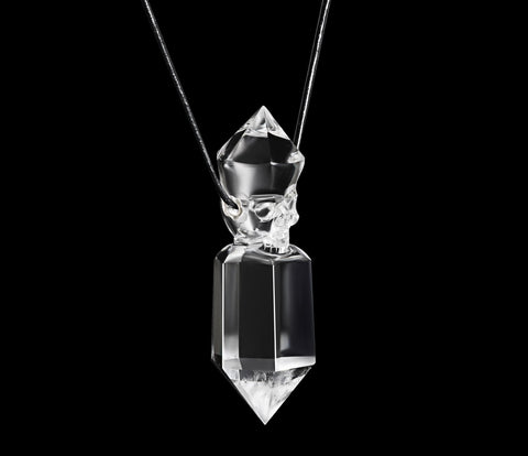 Jun 8, 2014 ACSAD (A Crystal Skull a Day) - Quartz Rock Crystal Double Terminated Carved Crystal Skull Pendant with Sterling Silver