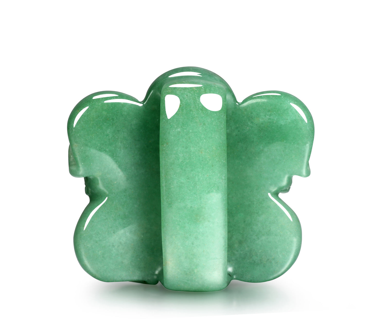 Green Aventurine Carved Crystal Skull Buckle