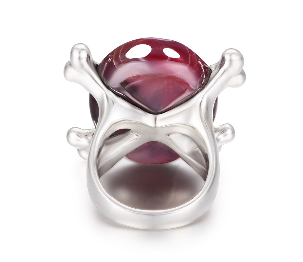 Ruby Skull Ring 2#