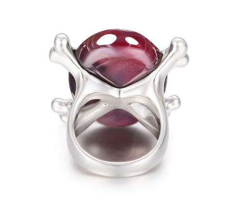 Ruby Skull Ring 2#