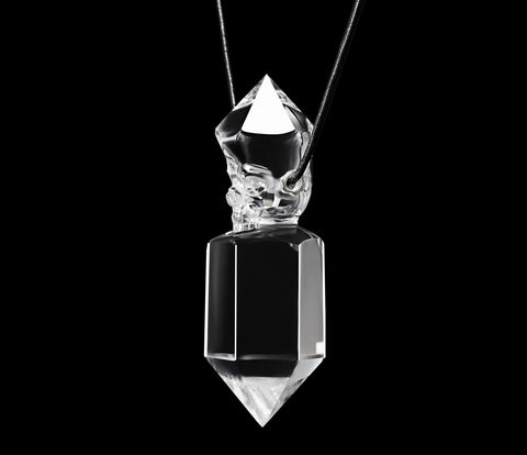 Jun 8, 2014 ACSAD (A Crystal Skull a Day) - Quartz Rock Crystal Double Terminated Carved Crystal Skull Pendant with Sterling Silver