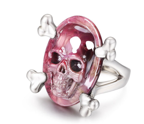 Ruby Skull Ring 2#