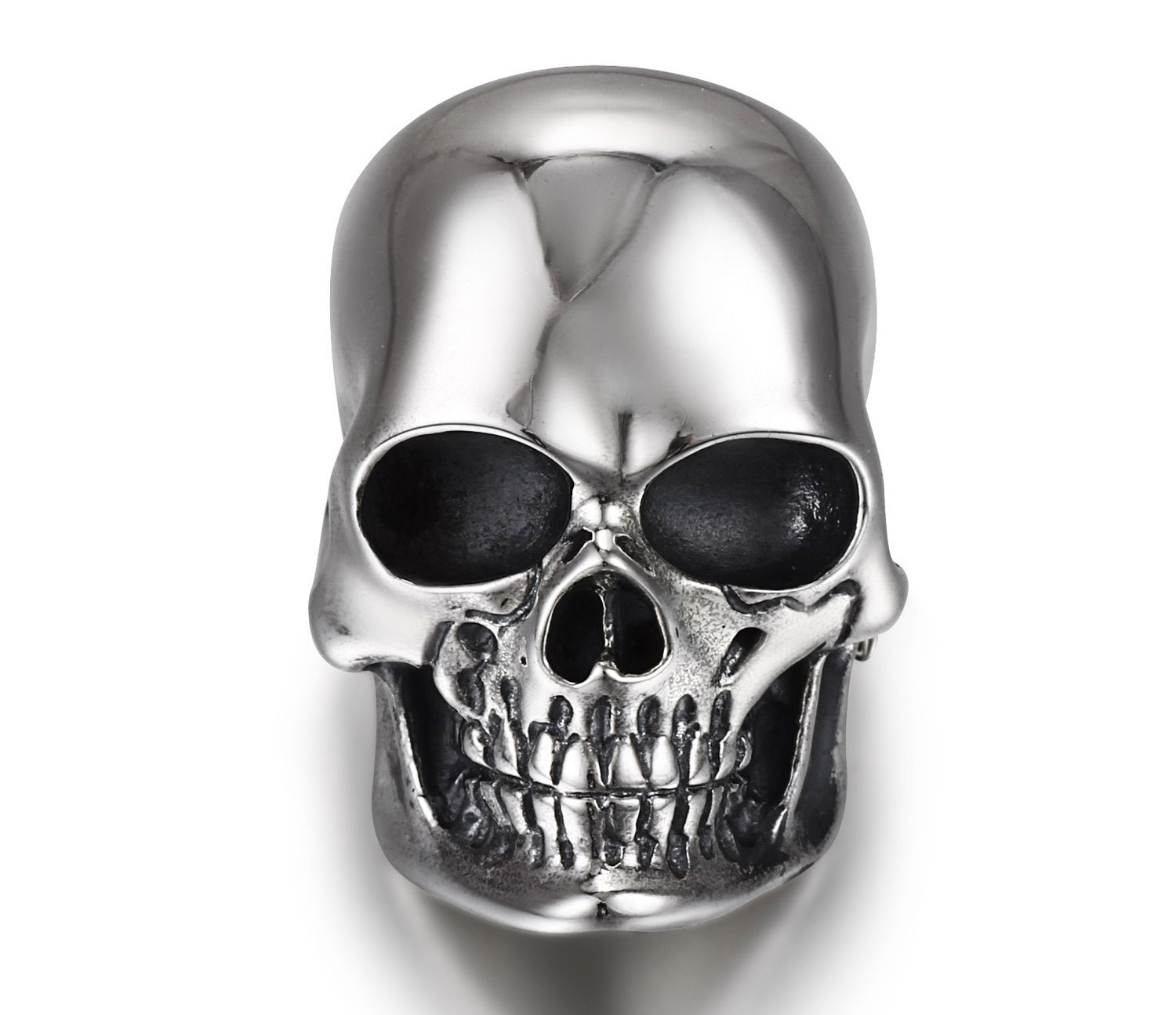  The Master - Oxidized Sterling Silver Skull Ring