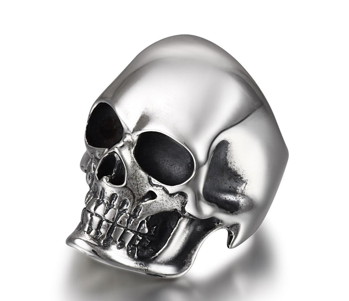  The Master - Oxidized Sterling Silver Skull Ring1