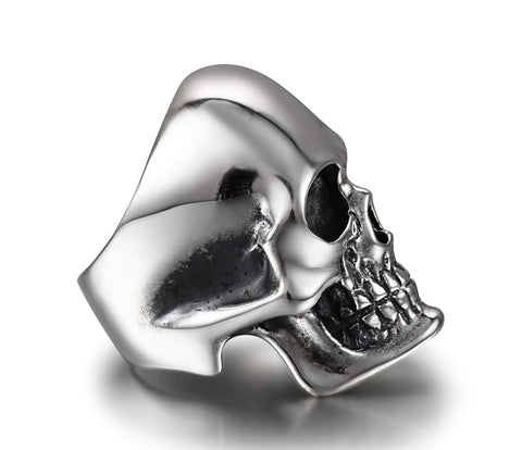 The Master - Oxidized Sterling Silver Skull Ring