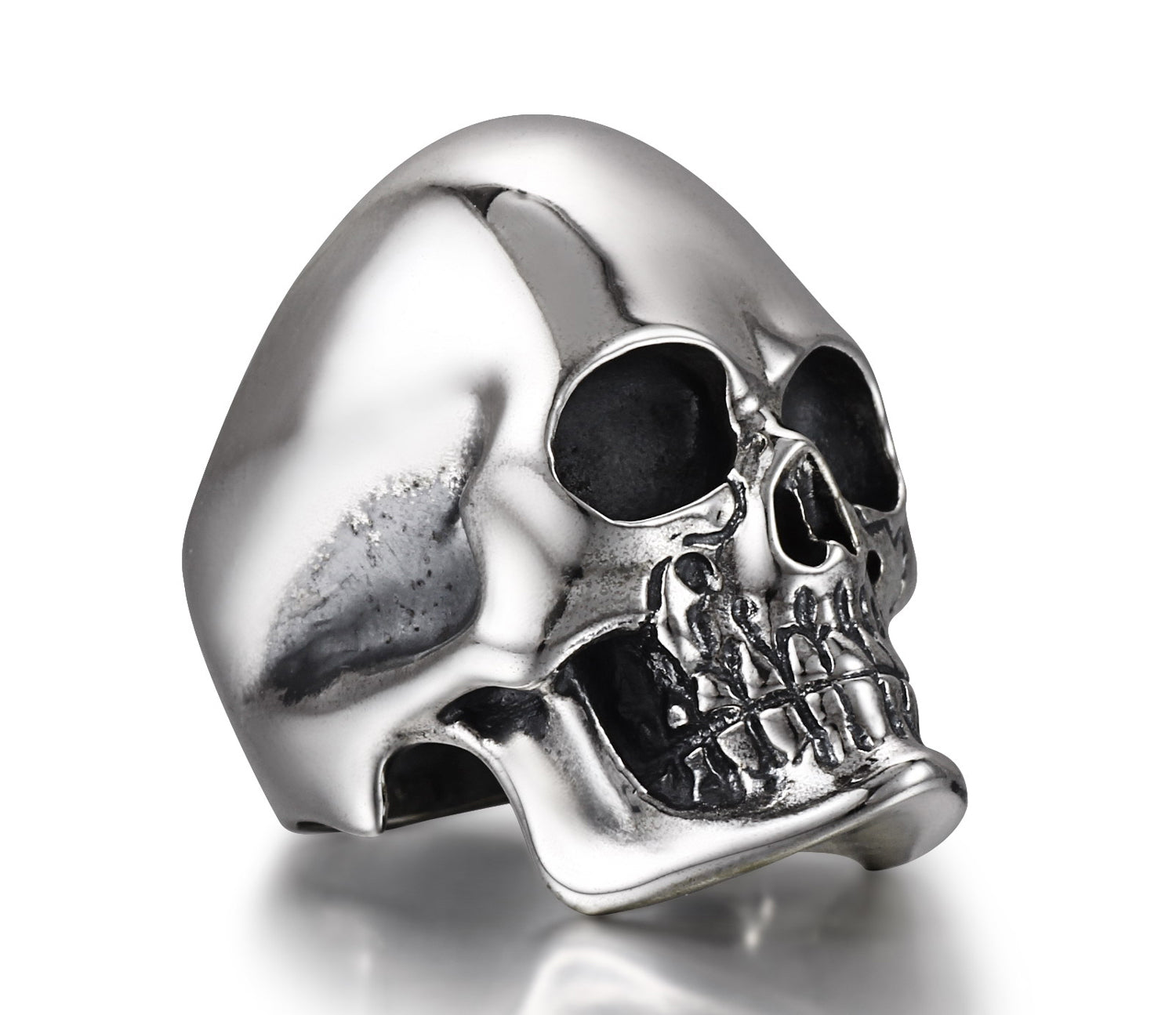 The Master - Oxidized Sterling Silver Skull Ring