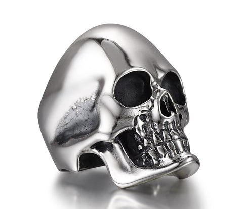 The Master - Oxidized Sterling Silver Skull Ring