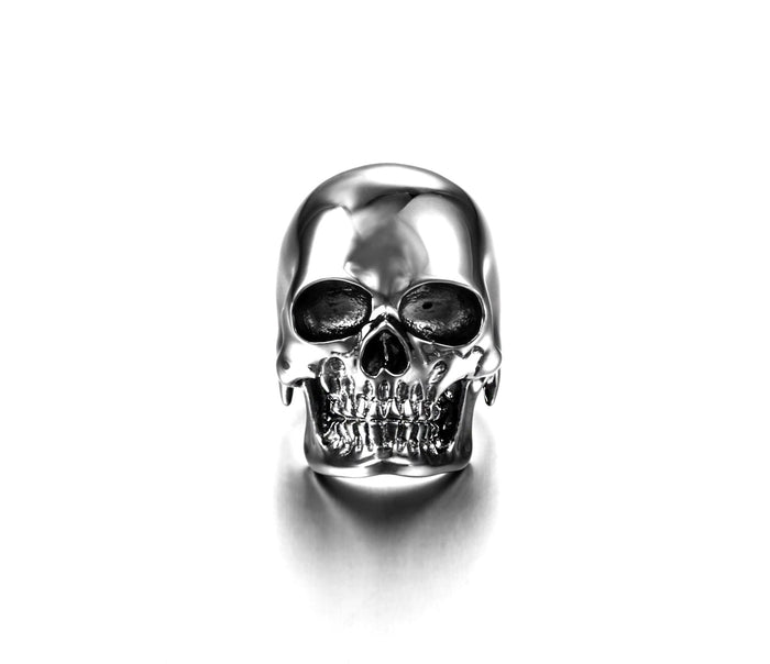 The Master - Black Rutanium Plated Sterling Silver Skull Ring