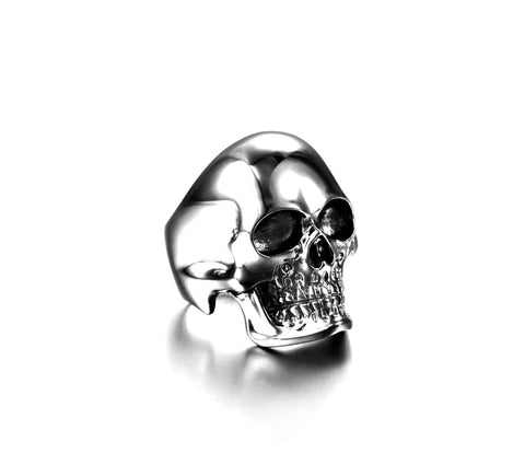 The Master - Black Rutanium Plated Sterling Silver Skull Ring